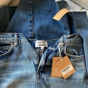 Reformation denim skirt